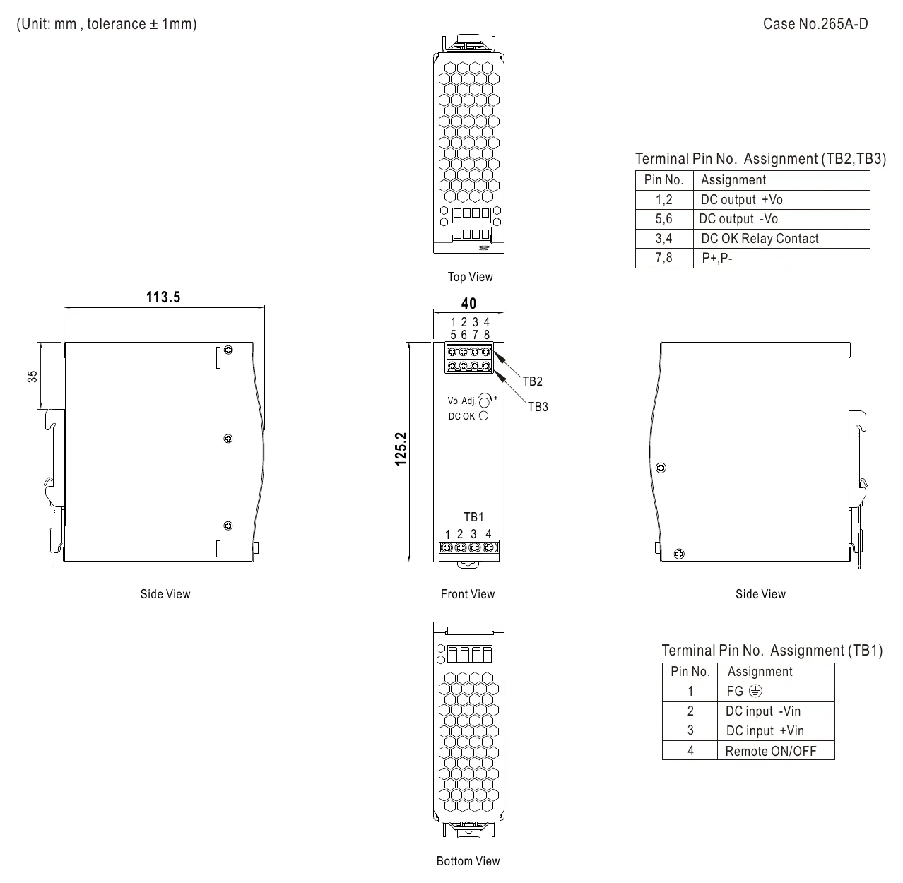 DDR-240C-24 Mechanical Specification