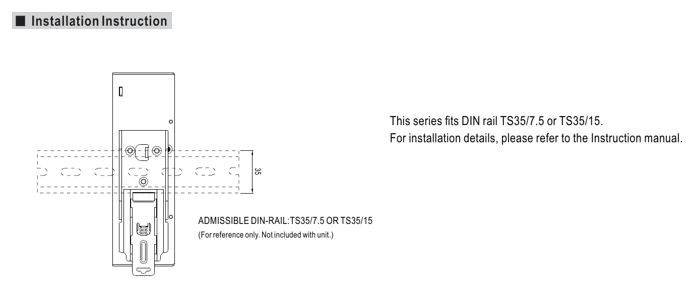 XDR-240E-12 Installation Instruction