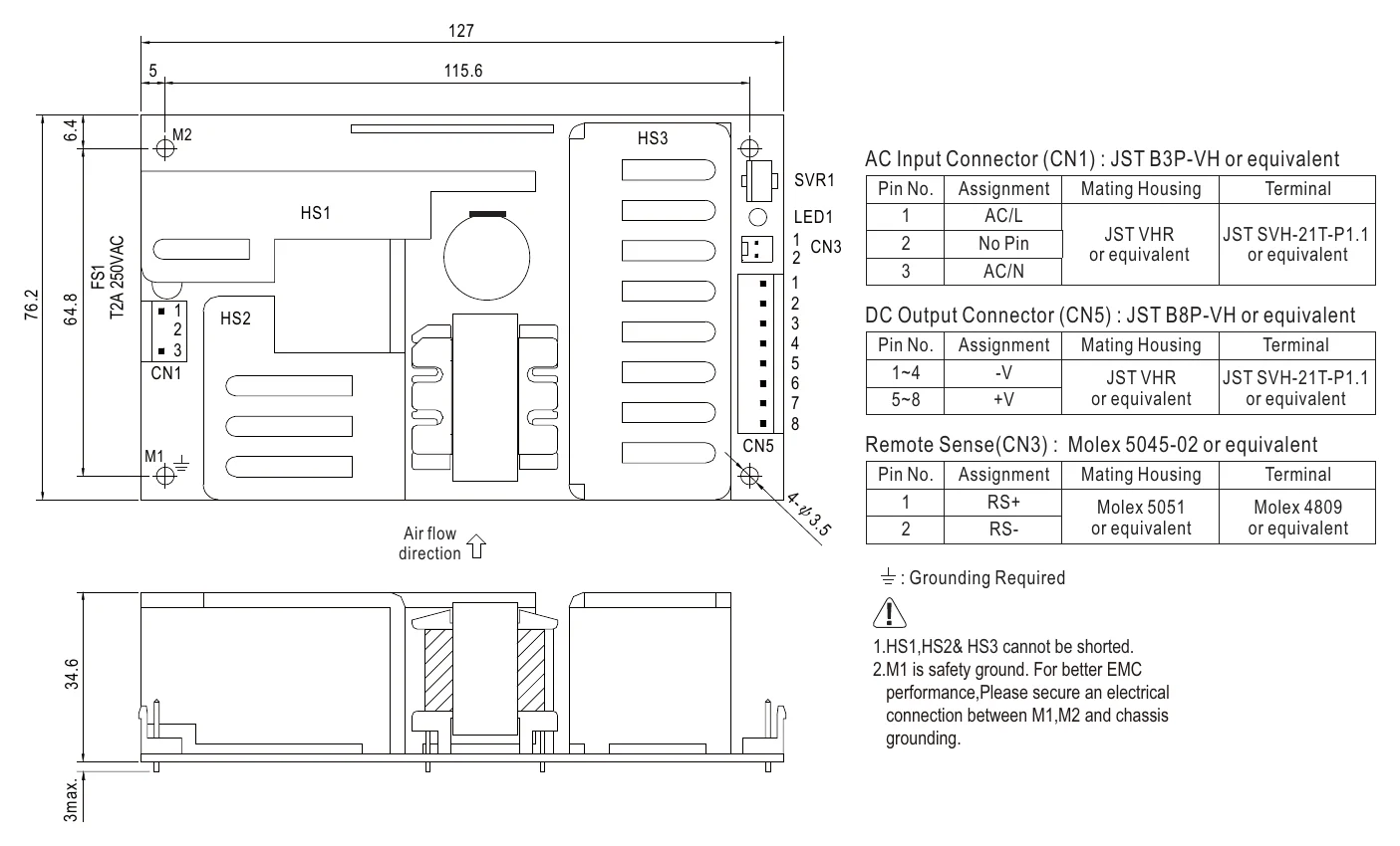 PPS-125-12 Mechanical Specification