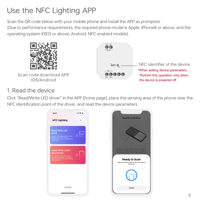 KDS Use the NFC Lighting APP