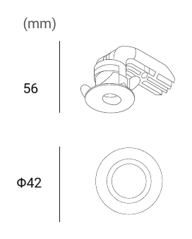 TI-LBE-9555B-3K-30D-B Dimensions (mm)