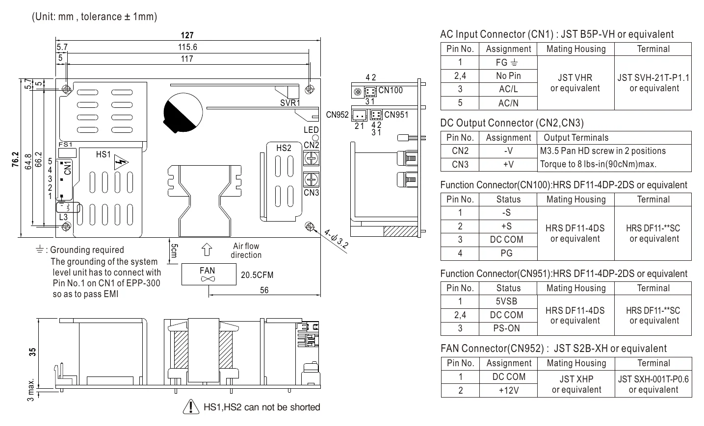 EPP-300-12 Mechanical Specification