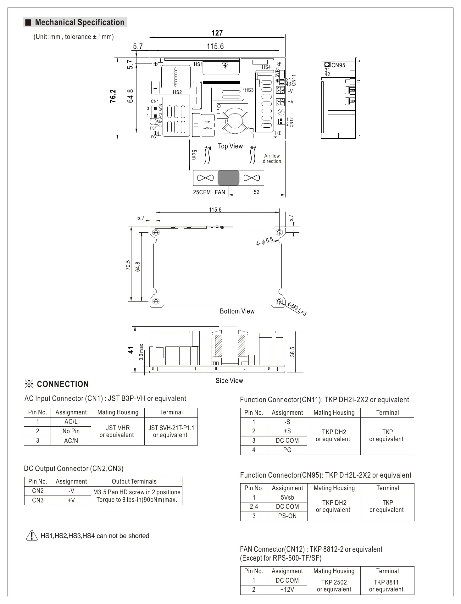 EPP-500-15 Mechanical Specification