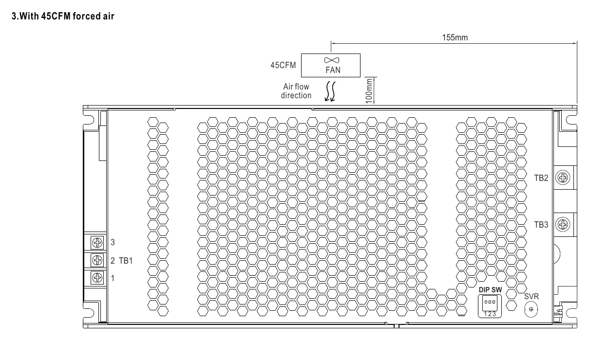 UHP-2500-48 3.With 45CFM forced air
