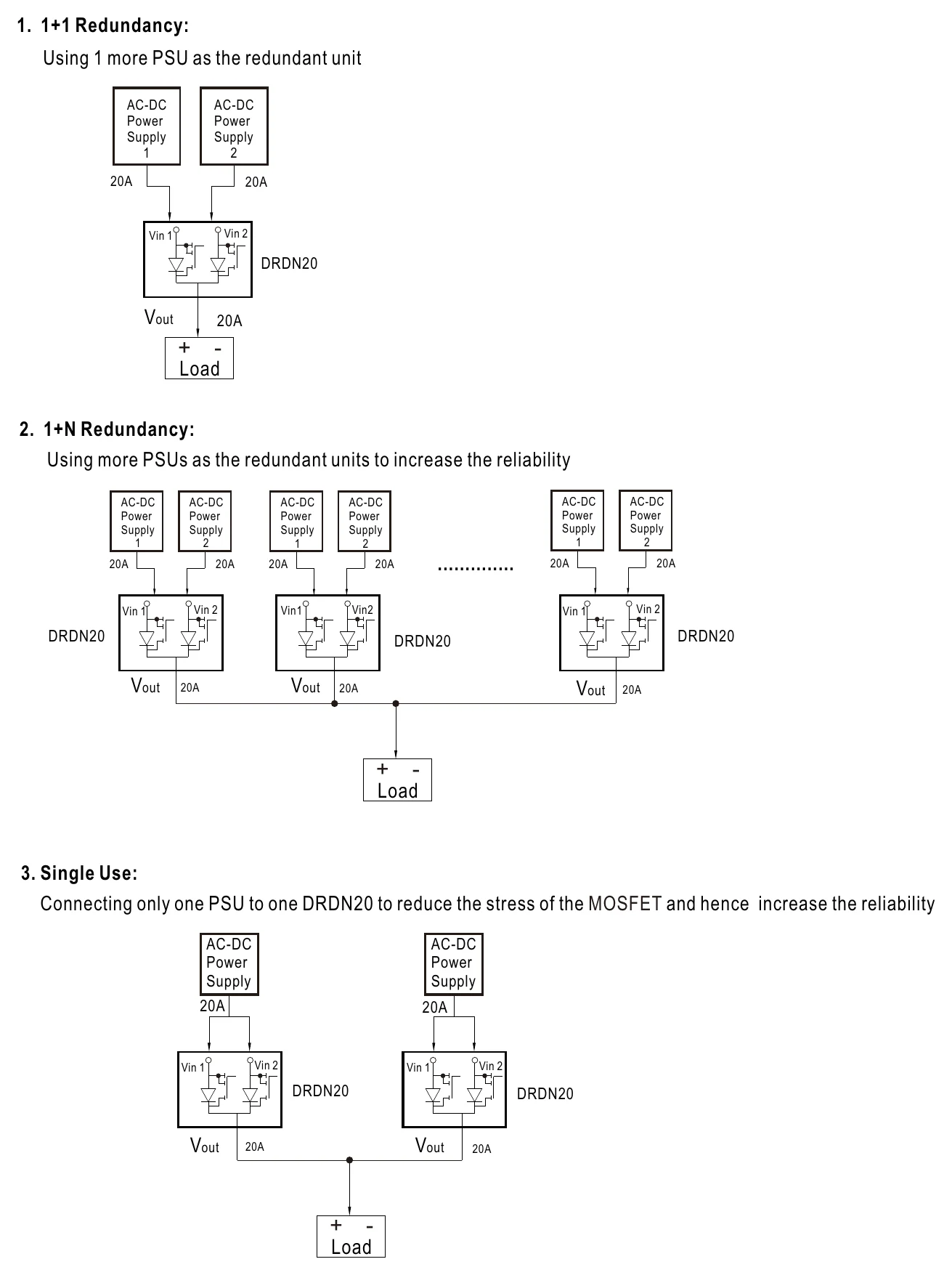 DRDN20-24 Typical Application Notes