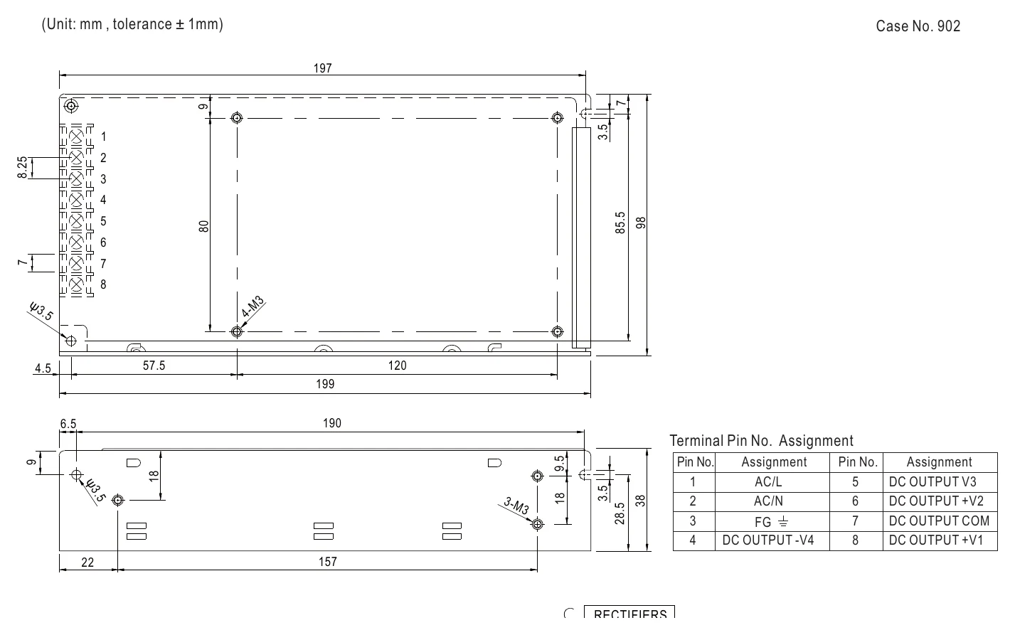 RQ-125B Mechanical Specification