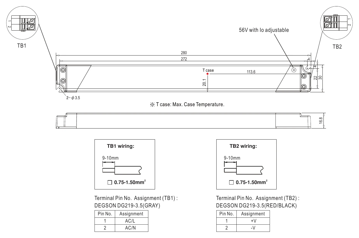 SLD-50-56 Mechanical Specification