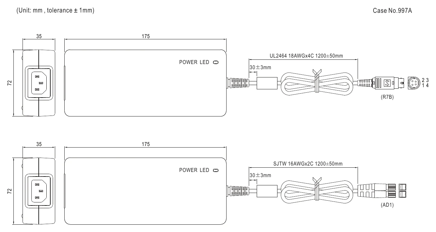 GC160A24-AD1 Mechanical Specification