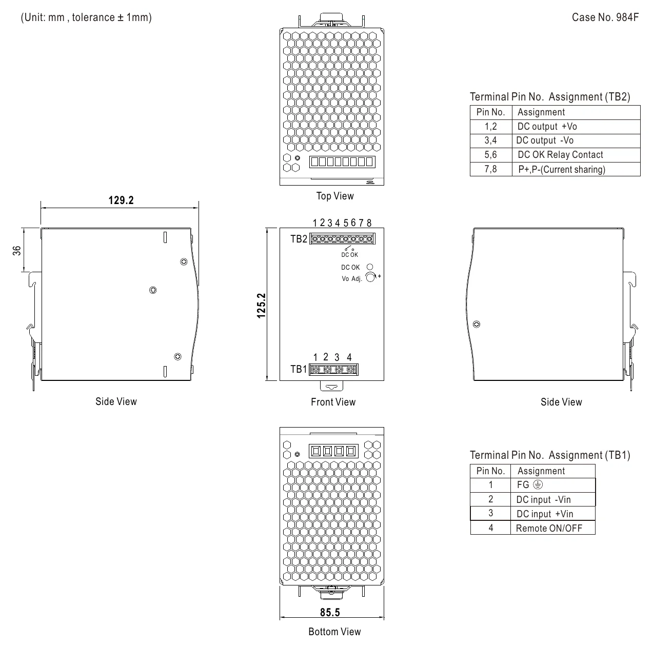 DDR-480C-24 Mechanical Specification