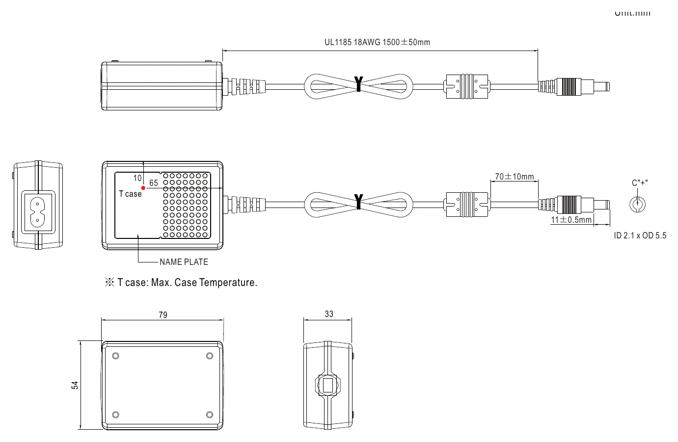 GSC18B-700 Mechanical Specification