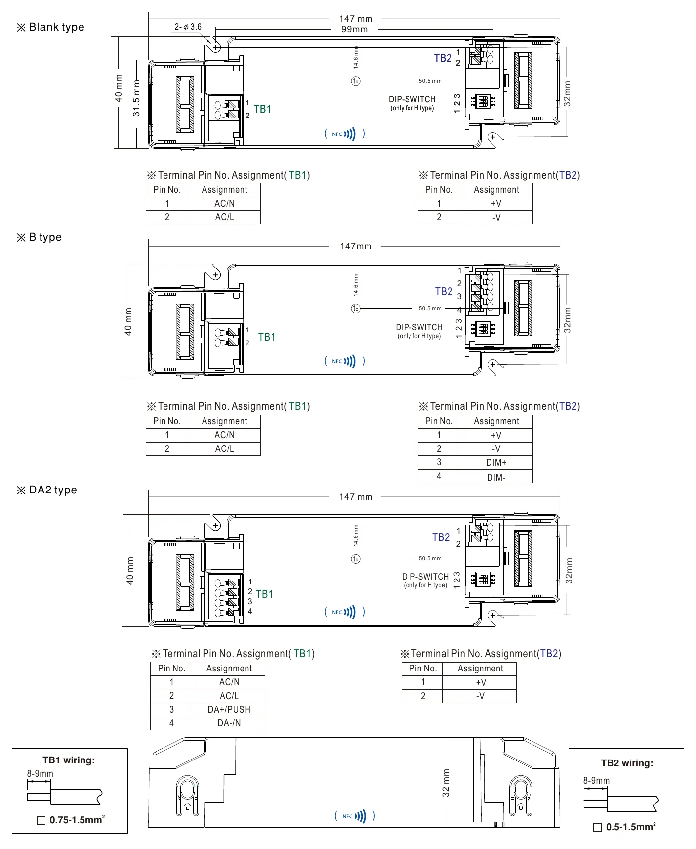 XLC-40-H-S MECHANICAL SPECIFICATION