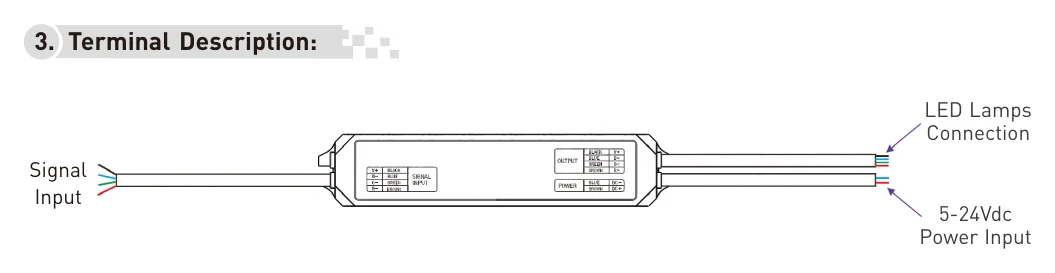 LT-3063-3A 3. Terminal Description