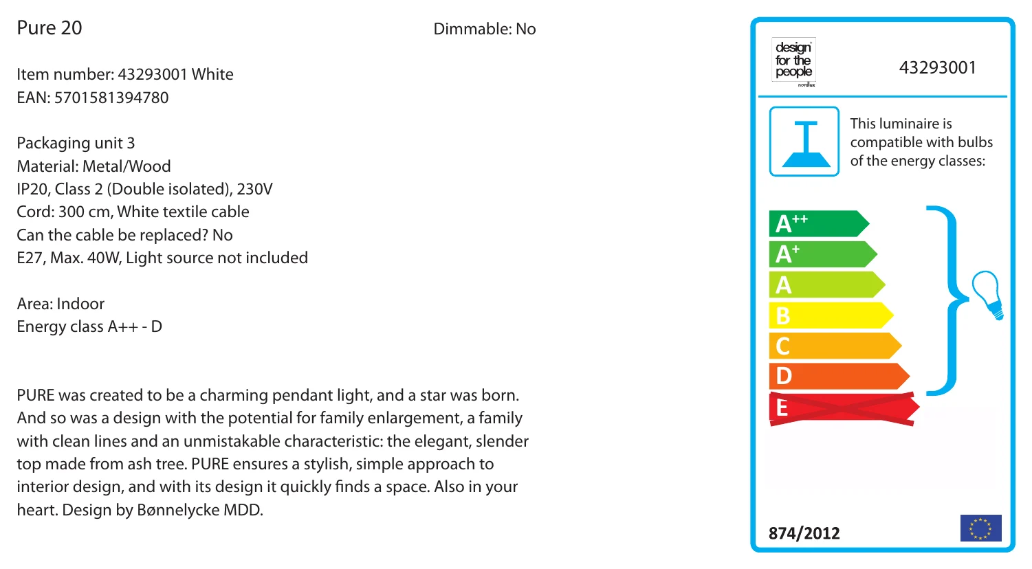 ND-43293001 Pure 20
