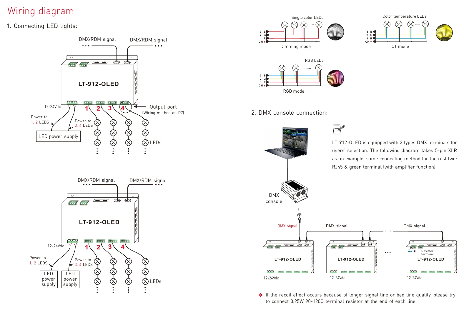 LT-912-OLED Wiring diagram