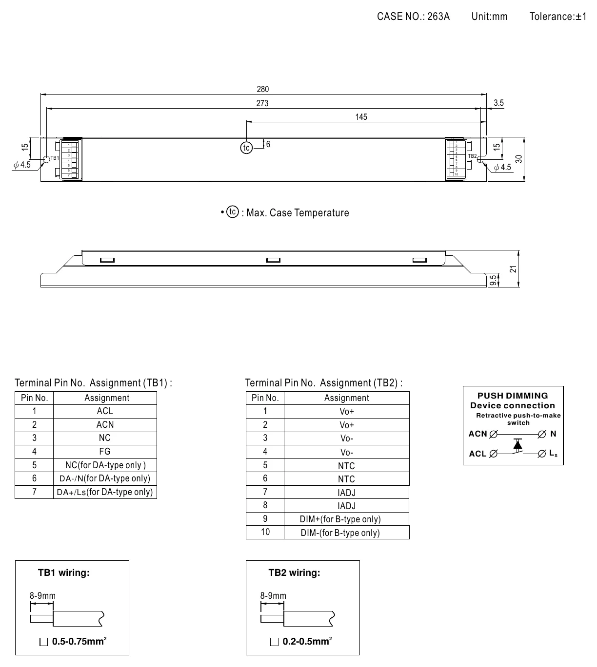 LDC-35B MECHANICAL SPECIFICATION