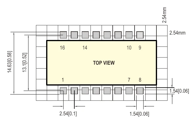 LDD-300LW Recommended PCB layout (for LDD-300~700LS)