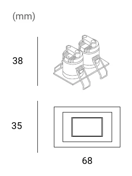 TI-LBE-9552A-3K-30D-W Dimensions (mm)