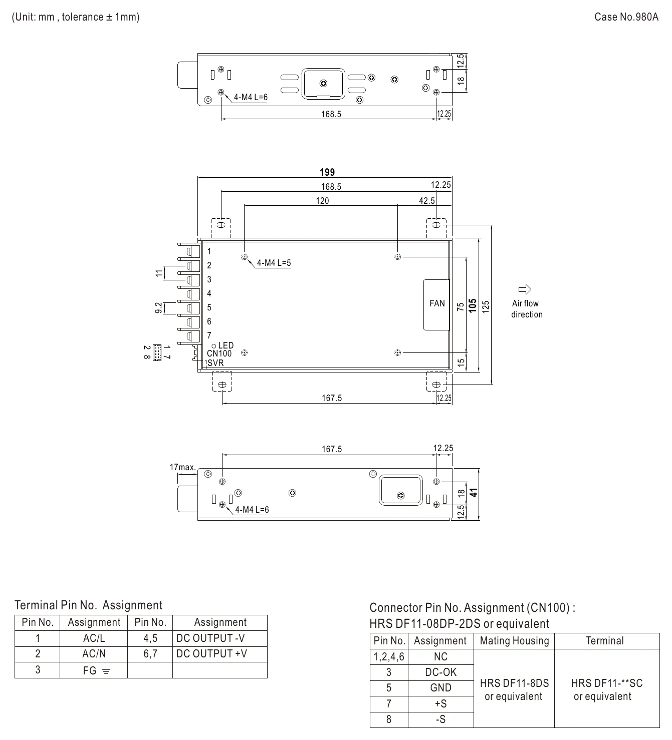 HRP-300N3-12 Mechanical Specification