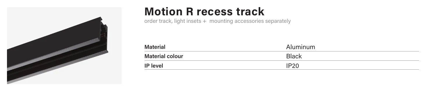 Archilight Motion R Track 48V Motion R recess track