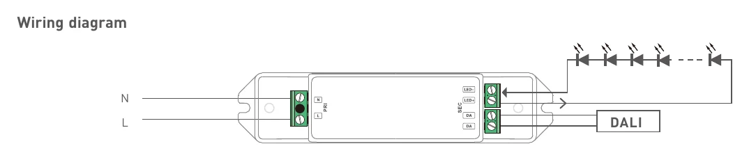 SE-12-350-700-W1D Wiring diagram