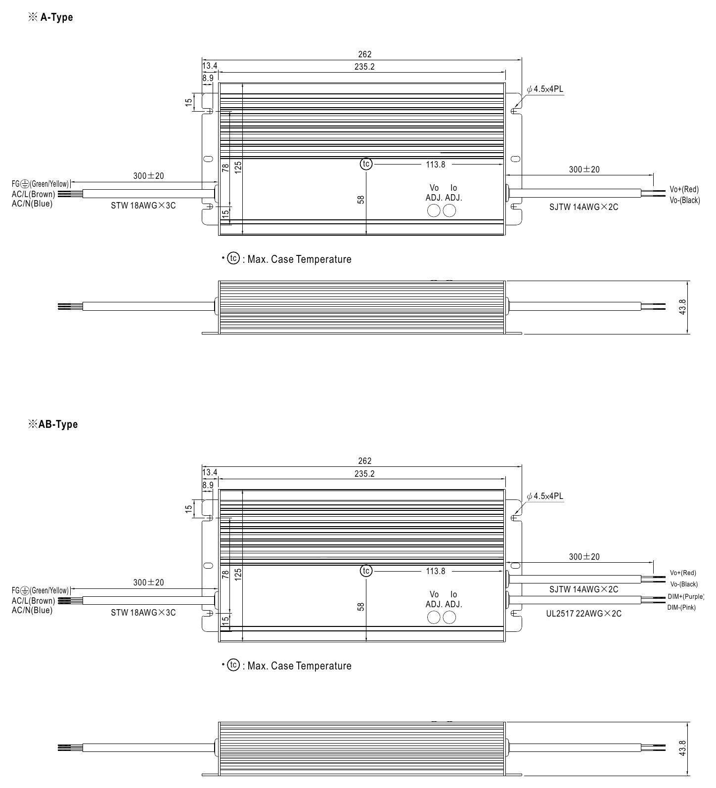 HVG-480-30AB MECHANICAL SPECIFICATION