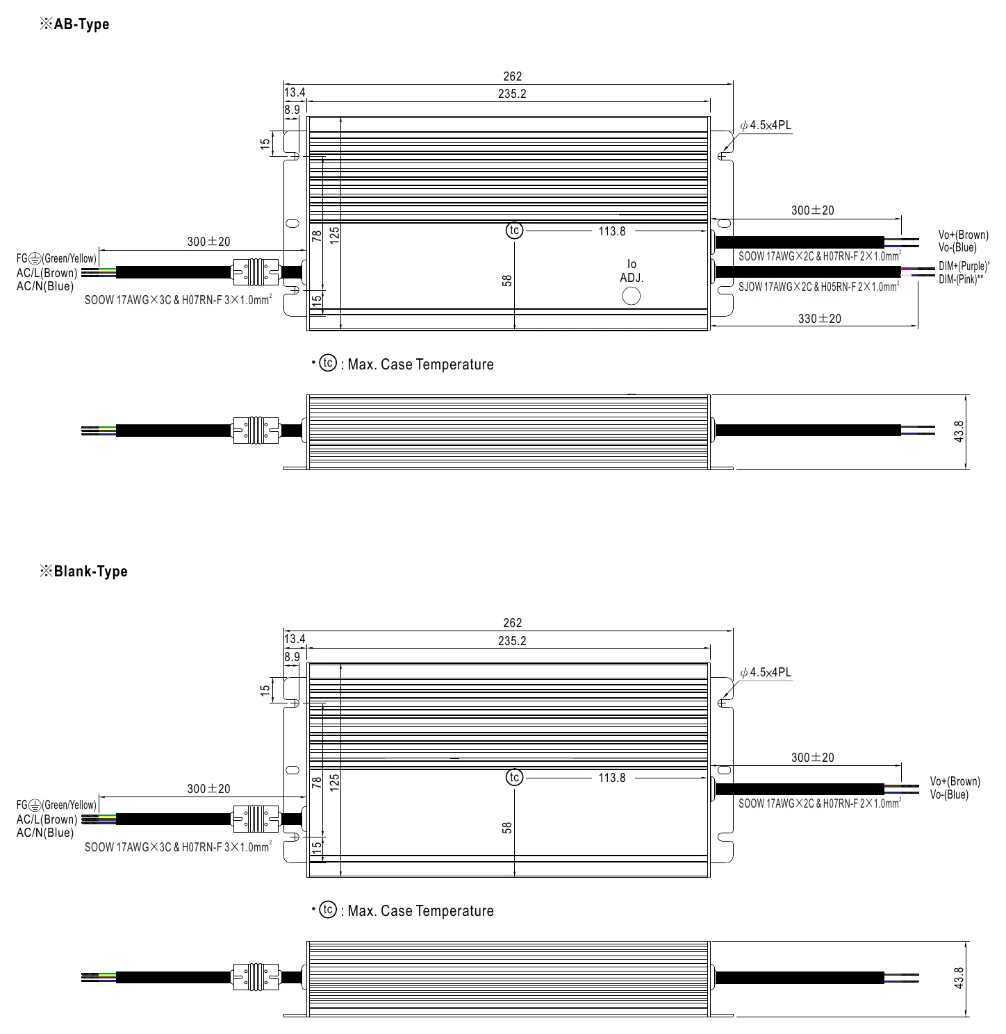 HVGC-480-M-AB MECHANICAL SPECIFICATION