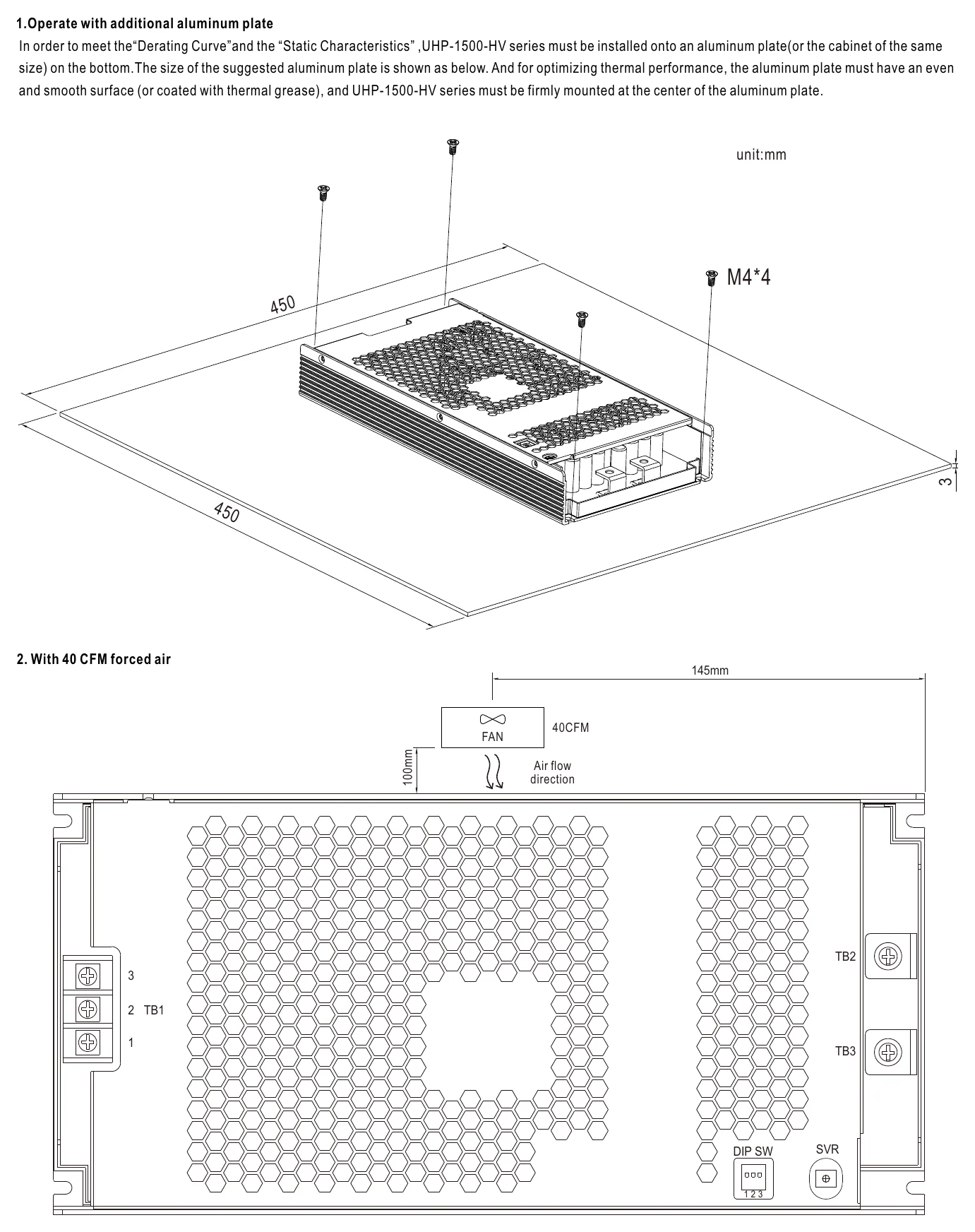 UHP-1500-115 INSTALLATION