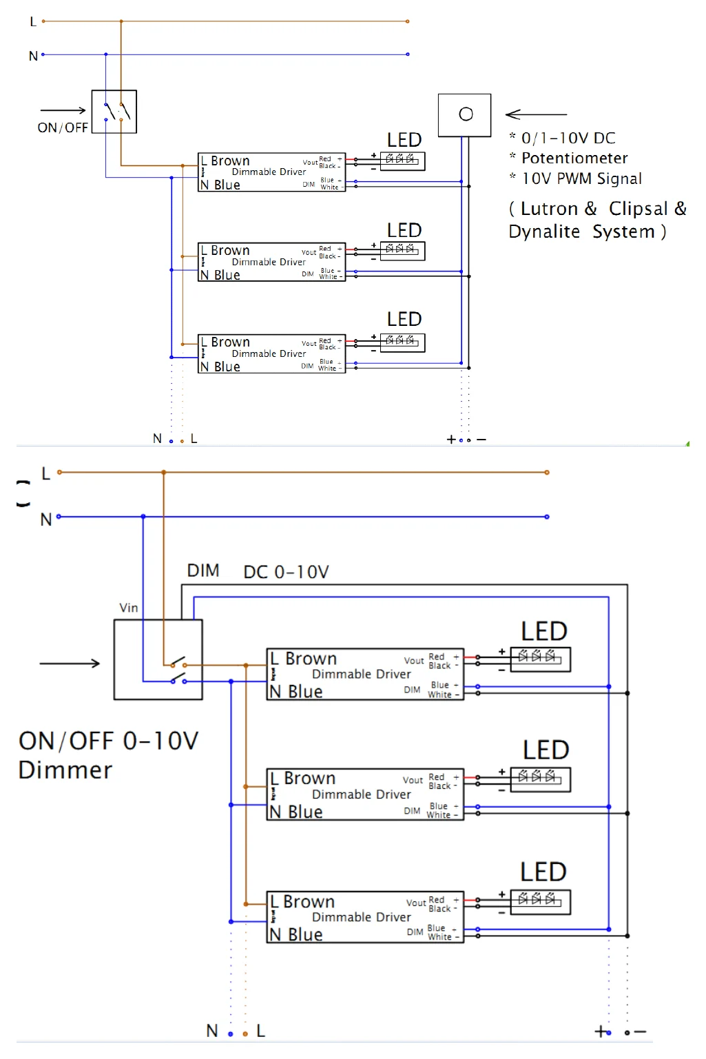 SC-45-24PWM Connect Drawing