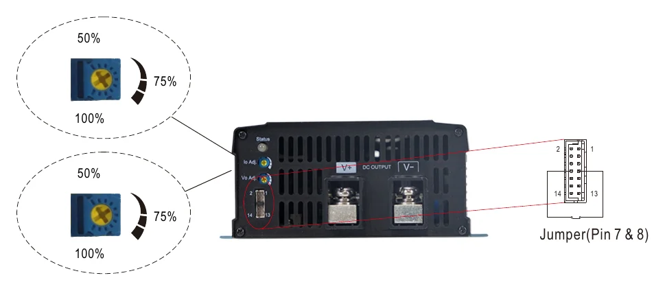 NPP-750-48 Jumper(Pin 7 & 8)