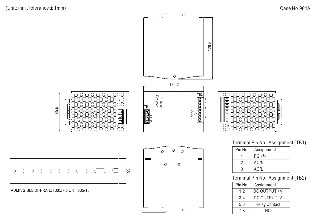 SDR-480-48 Mechanical Specification