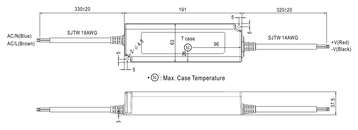 LPV-150-48 Mechanical Specification