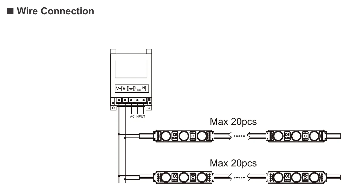 EV-BLCF03LBY-RGB Wire Connection