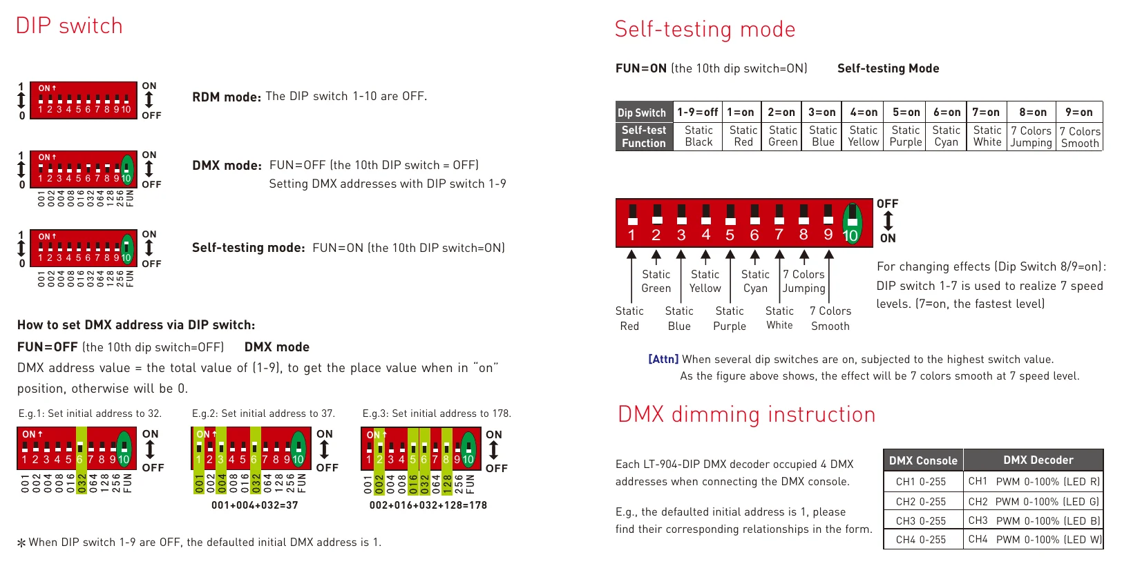 LT-904-DIP DIP switch