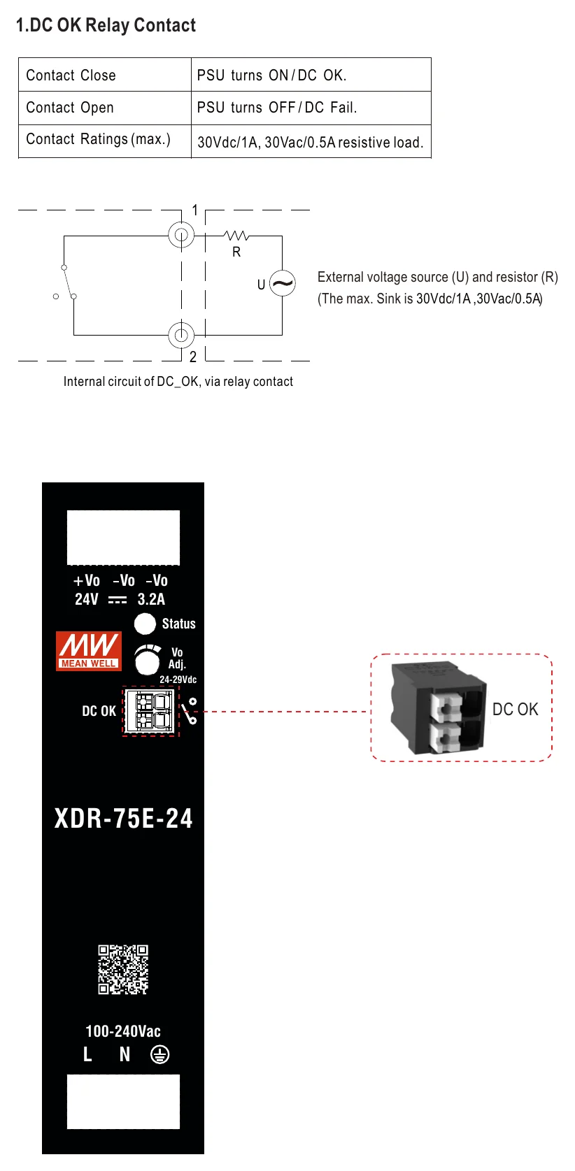 XDR-75E-24 Function Manual