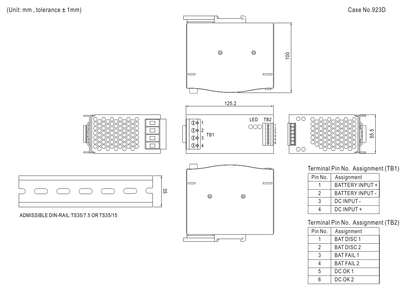 DR-UPS40 Mechanical Specification
