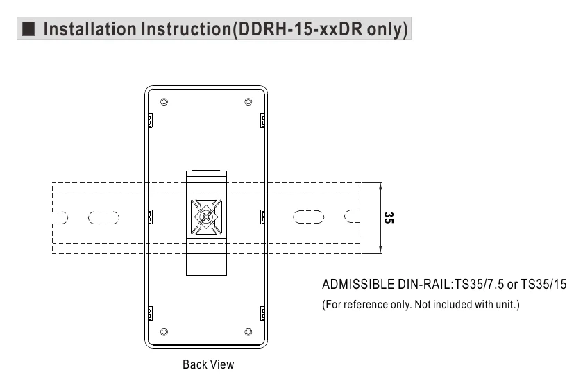 DDRH-15-15ST Installation Instruction(DDRH-15-xxDR only)