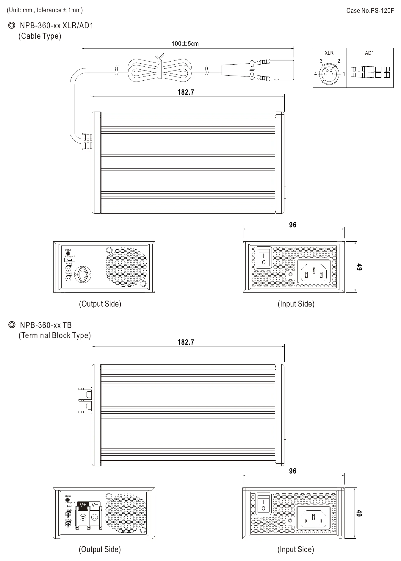 NPB-360-12TB Mechanical Specification