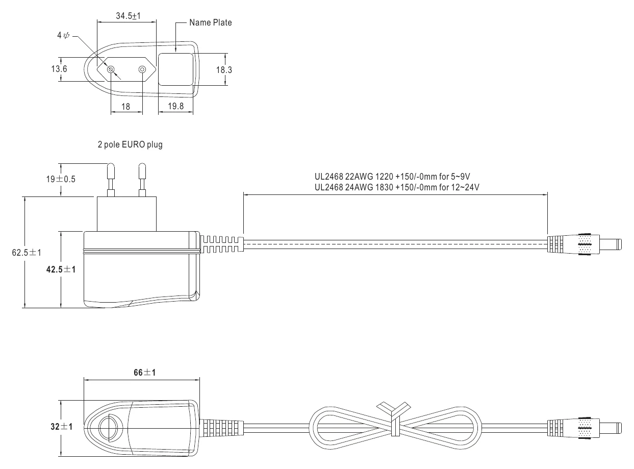 GSM06E09-P1J Mechanical Specification