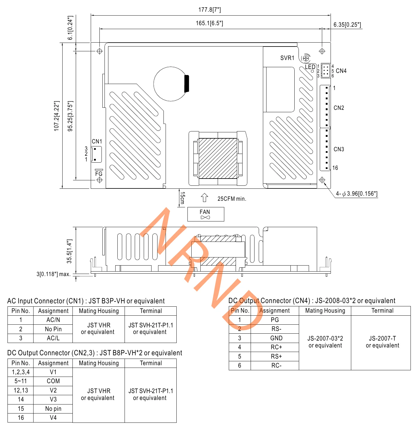 MPD-200A Mechanical Specification(MPD/T/Q-200)