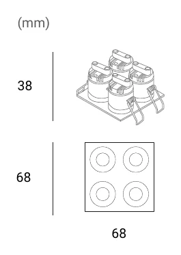 TI-LBE-9554A-3K-30D-W Dimensions (mm)