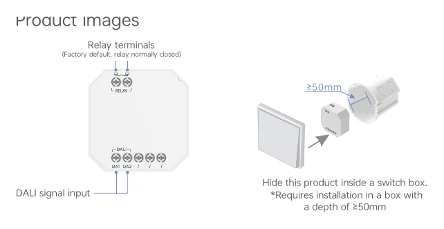 KDS-C Hide this product inside a switch box.