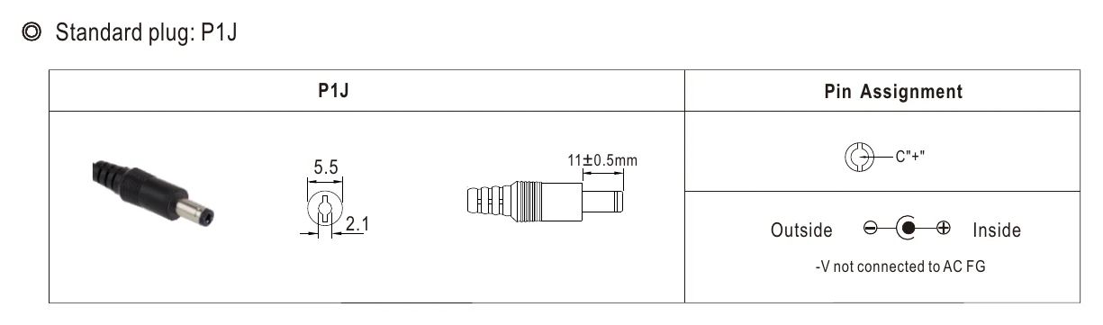 GST40A09-P1J DC output plug