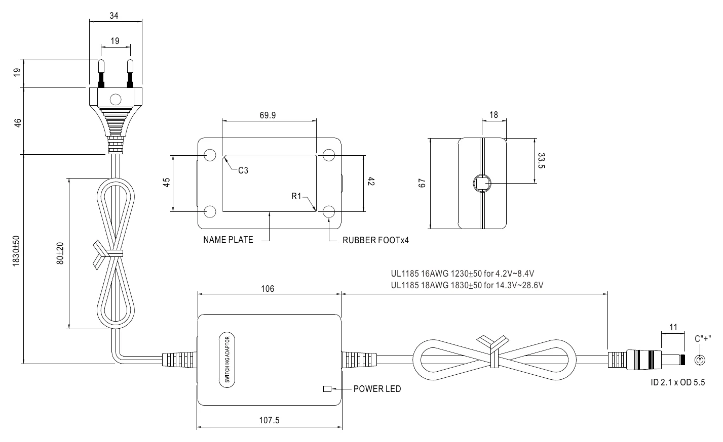 GC30E-5P1J Mechanical Specification