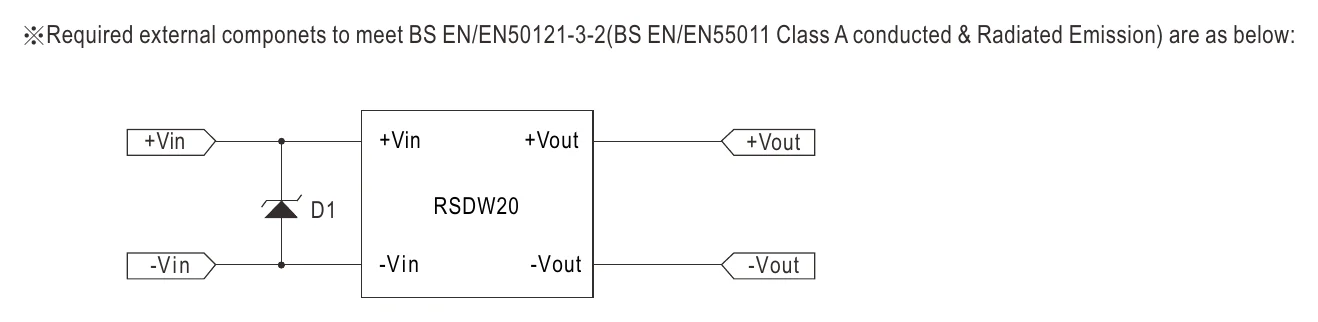 RSDW20F-12 ※Required external componets to meet BS…