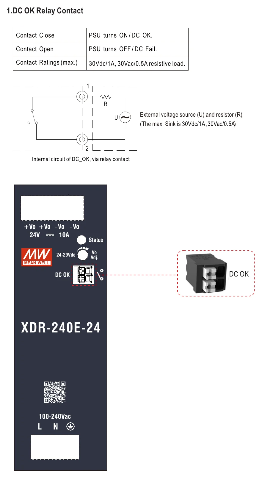 XDR-240E-12 Function Manual