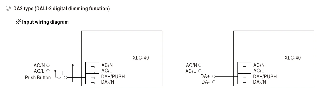 XLC-40-H-S ◎ DA2 type (DALI-2 digital dimming function)