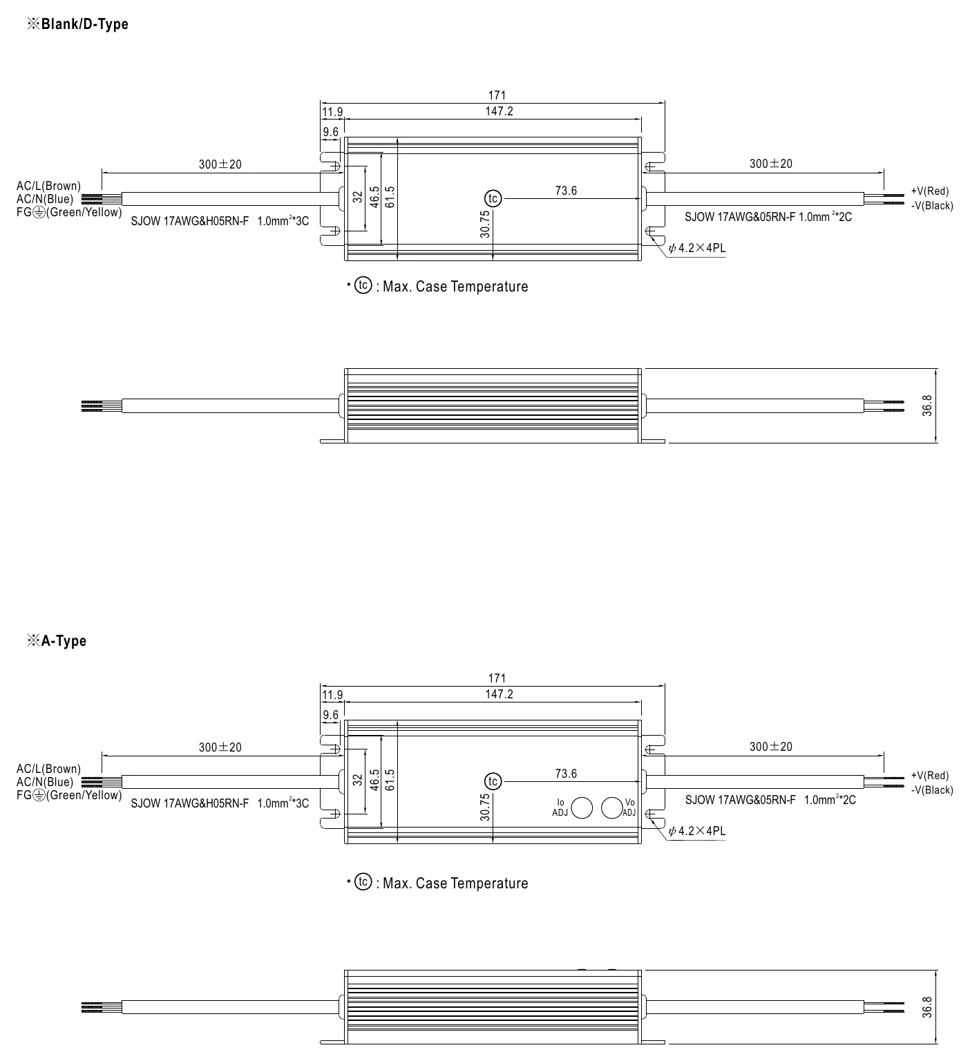 HLG-40H-24 MECHANICAL SPECIFICATION