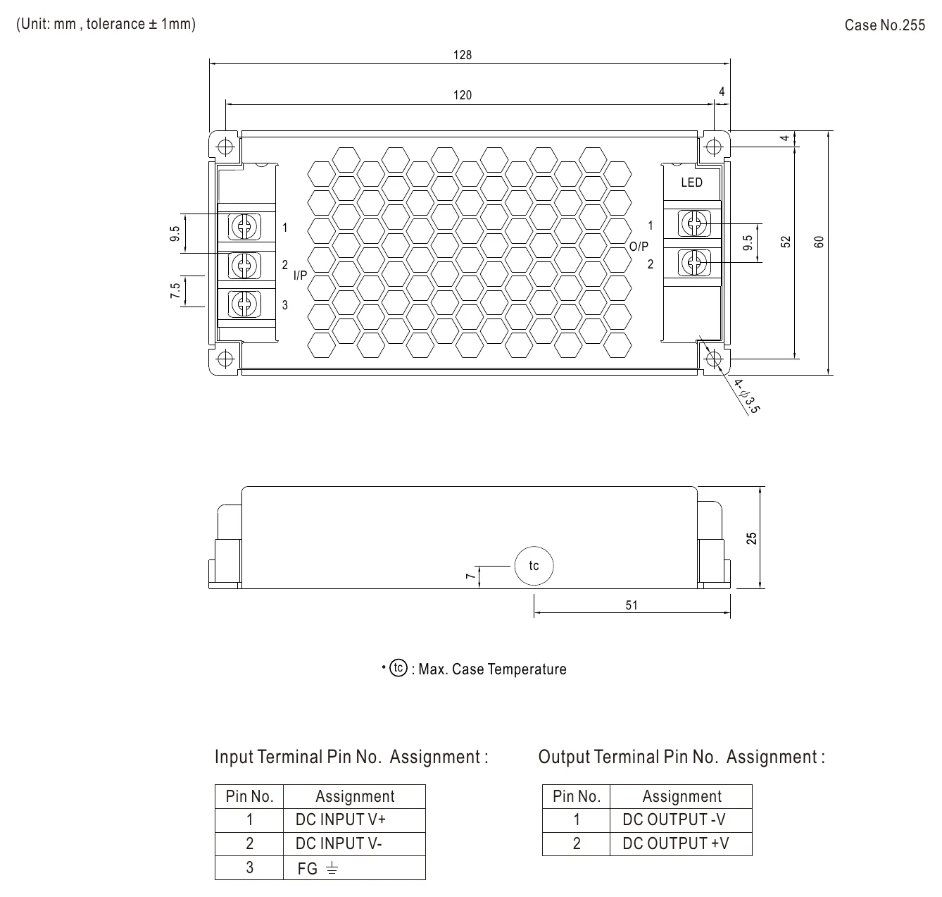 RSD-60G-5 Mechanical Specification