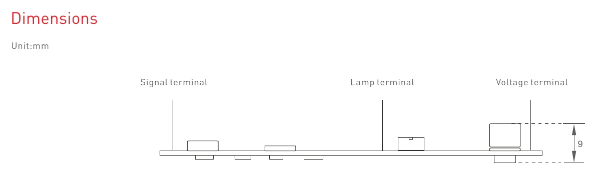 MT-1A-V1D1 Dimensions