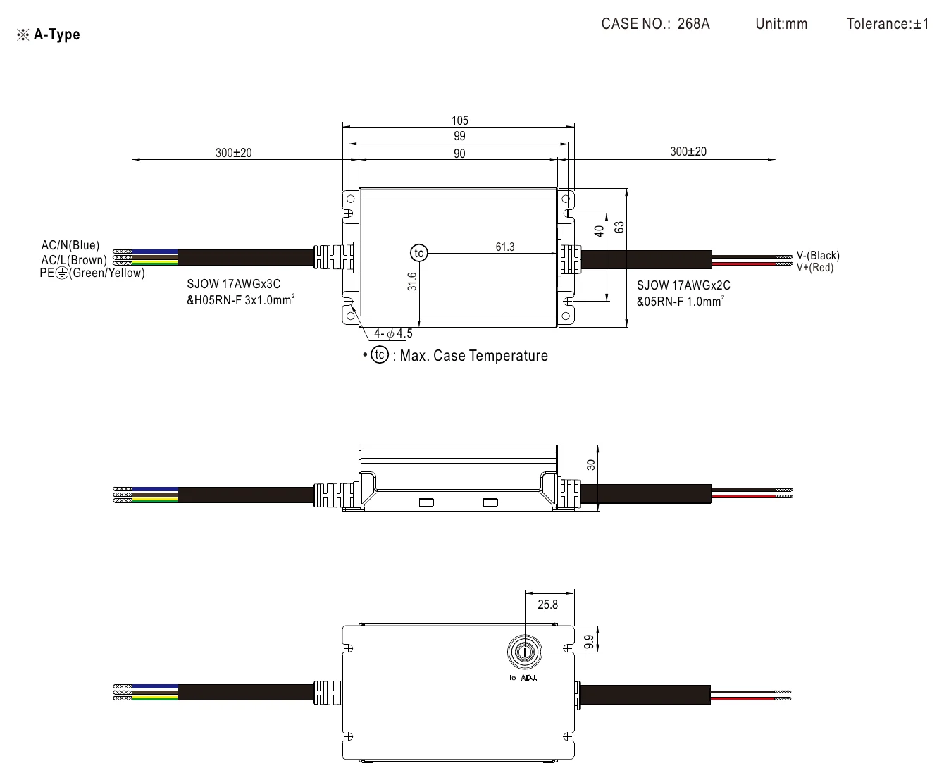 XLG-50-AB Mechanical Specification